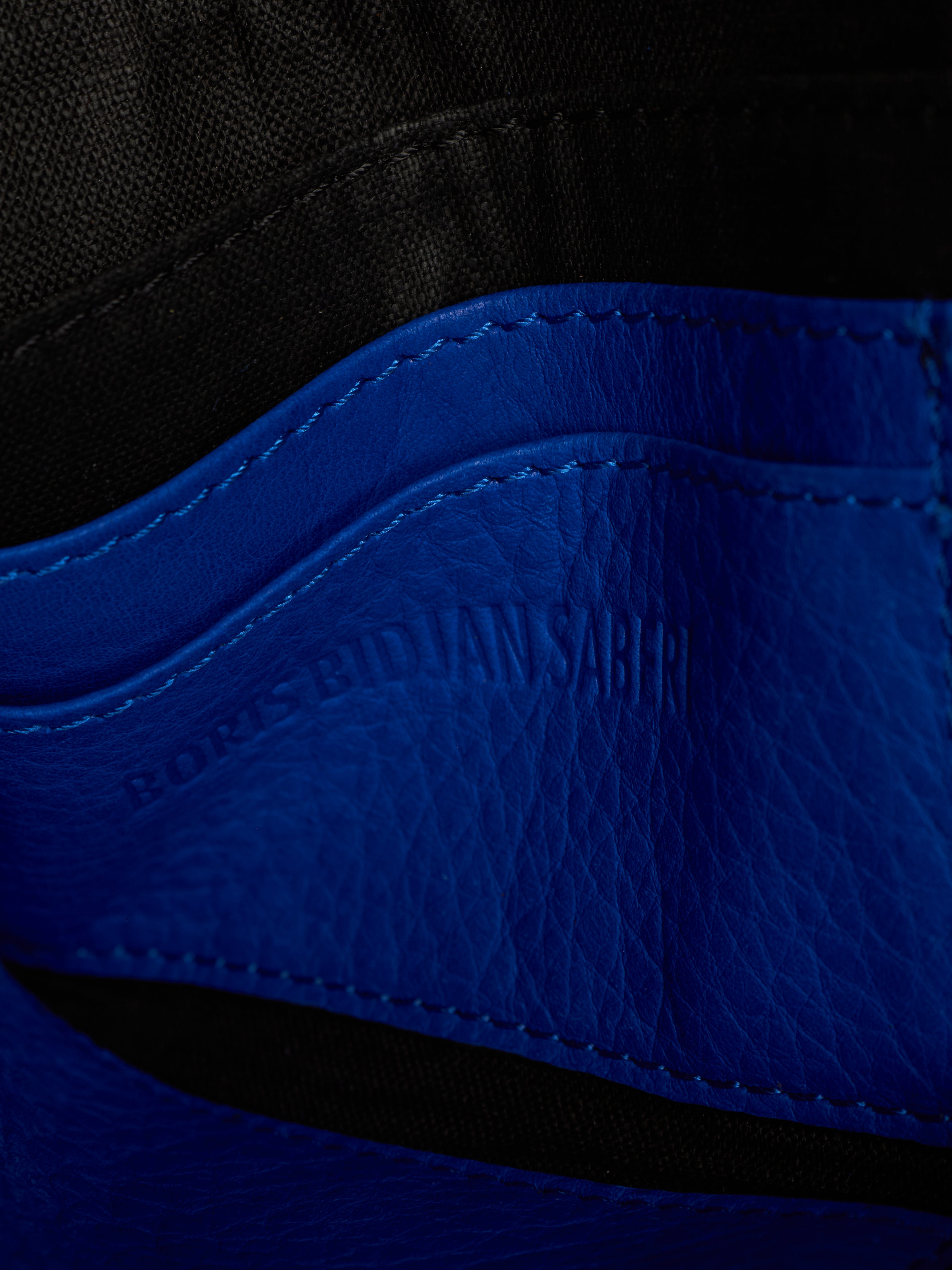 Boris Bidjan Saberi SS16 Blue Yak Leather Zip Wallet | DRIEW