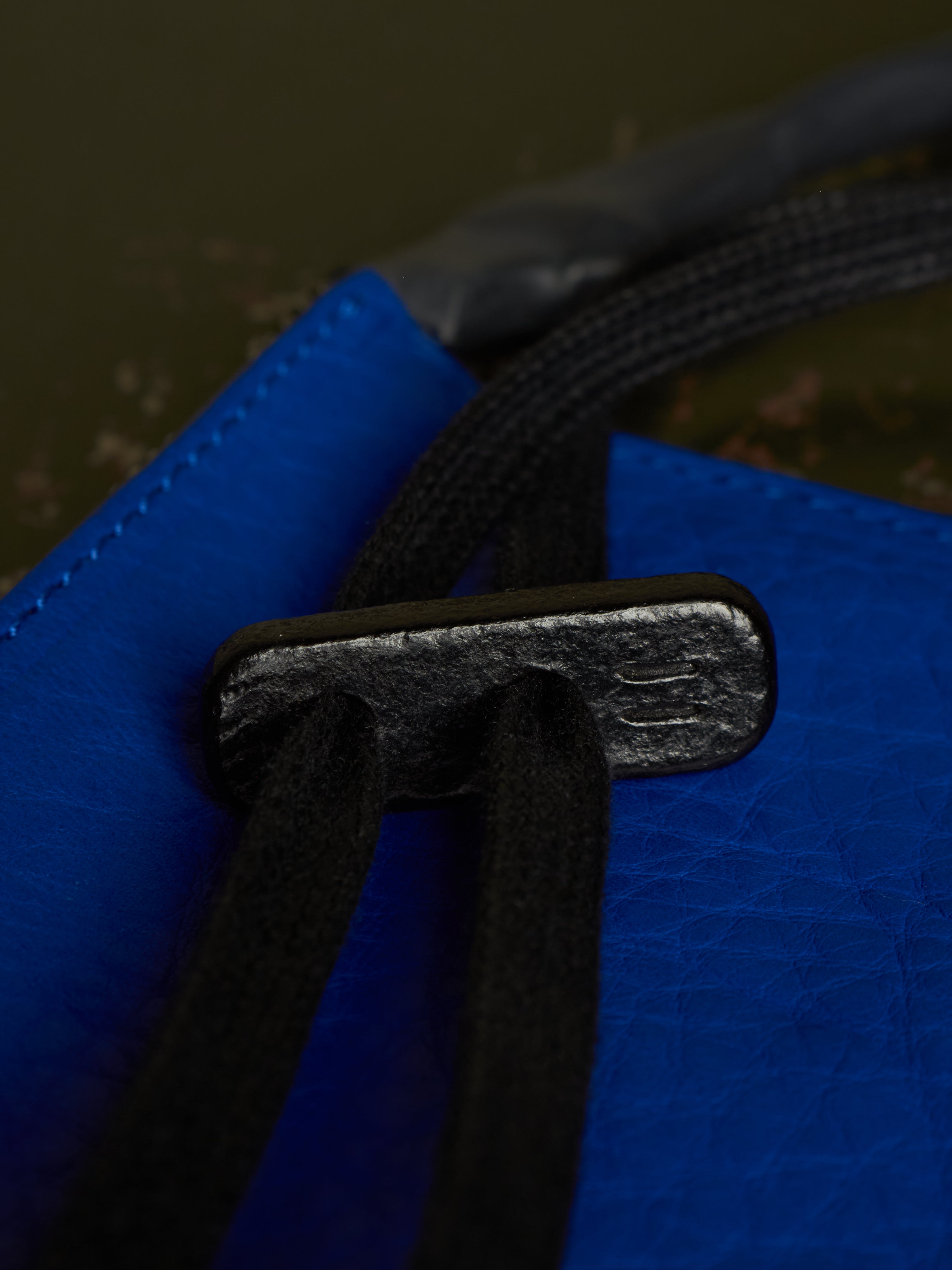 Boris Bidjan Saberi SS16 Blue Yak Leather Zip Wallet | DRIEW