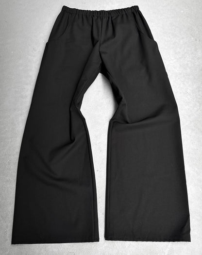 KOZABURO AW22 Geometric ‘Room’ Wool Bootcut Pants