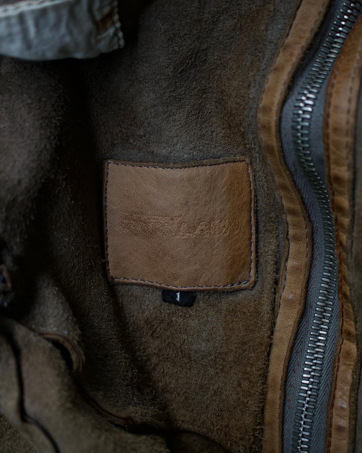 Isamu Katayama “BACKLASH” AW09 Distressed Horse Leather “Gimp” Hooded Jacket