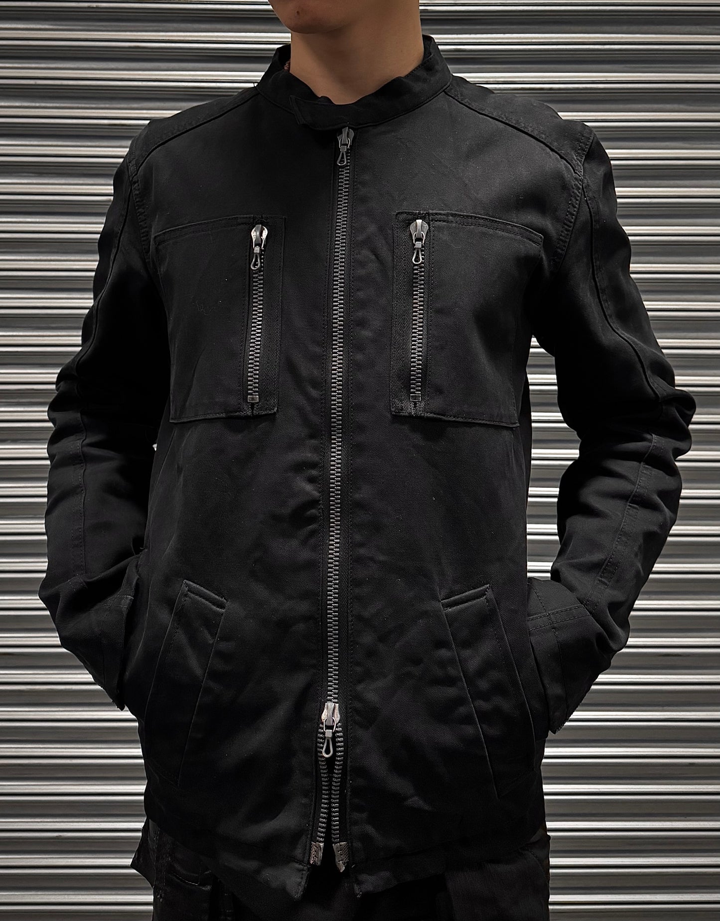 RipVanWinkle Early 00s Multi-zip Pockets Canvas Cotton Rider Jacket
