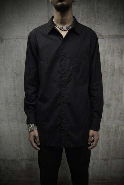 Yohji Yamamoto POUR HOMME SS25 Classic Oversized Shirt detail | DRIEW GARMENTS