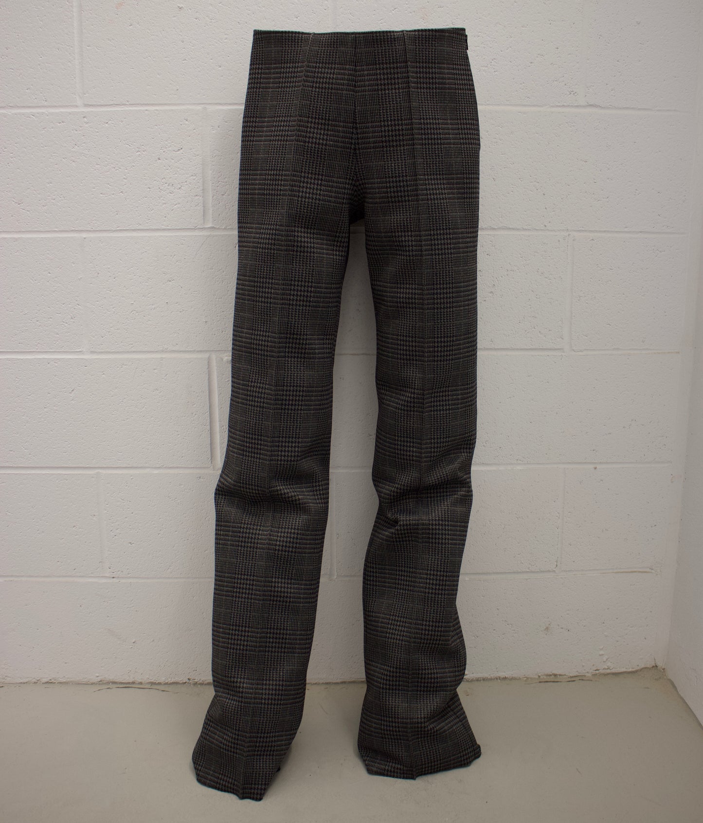 BALENCIAGA SS21 Neoprene Houndstooth Over-printed Pants