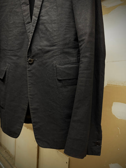 Carol Christian Poell 2010 'GM/2618OOD CORD-PTC/10' Taped Seam Titanium Prosthetic Elbow Overlock Blazer