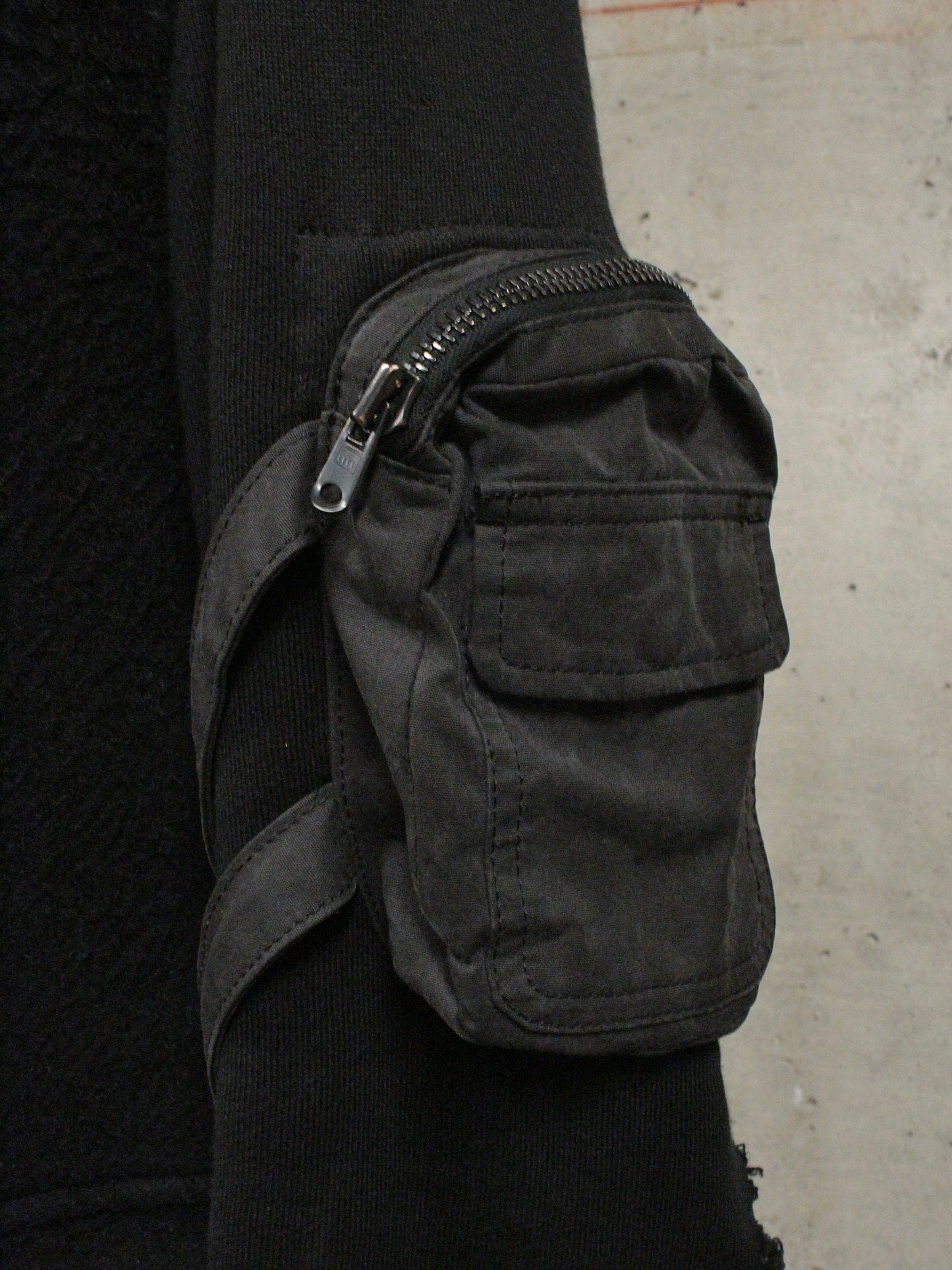 Number (N)ine AW05 "The High Streets" Hybrid Wool Sheep Leather Cargo Blazer