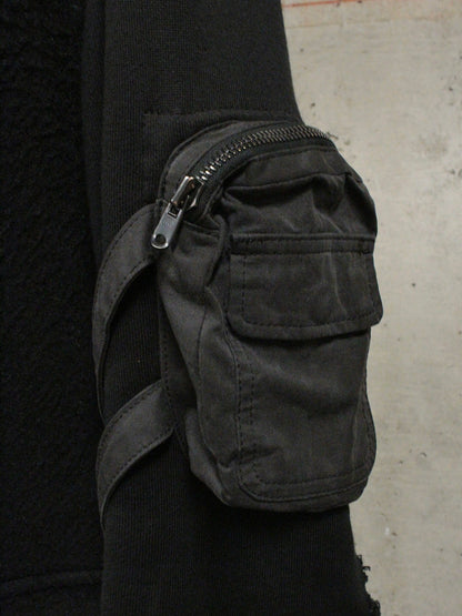 Number (N)ine AW05 "The High Streets" Hybrid Wool Sheep Leather Cargo Blazer