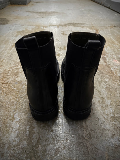Rick Owens AW20 "PERFORMA" Calf Leather Elastic Creeper Chelsea Boots detail | DRIEW GARMENTS