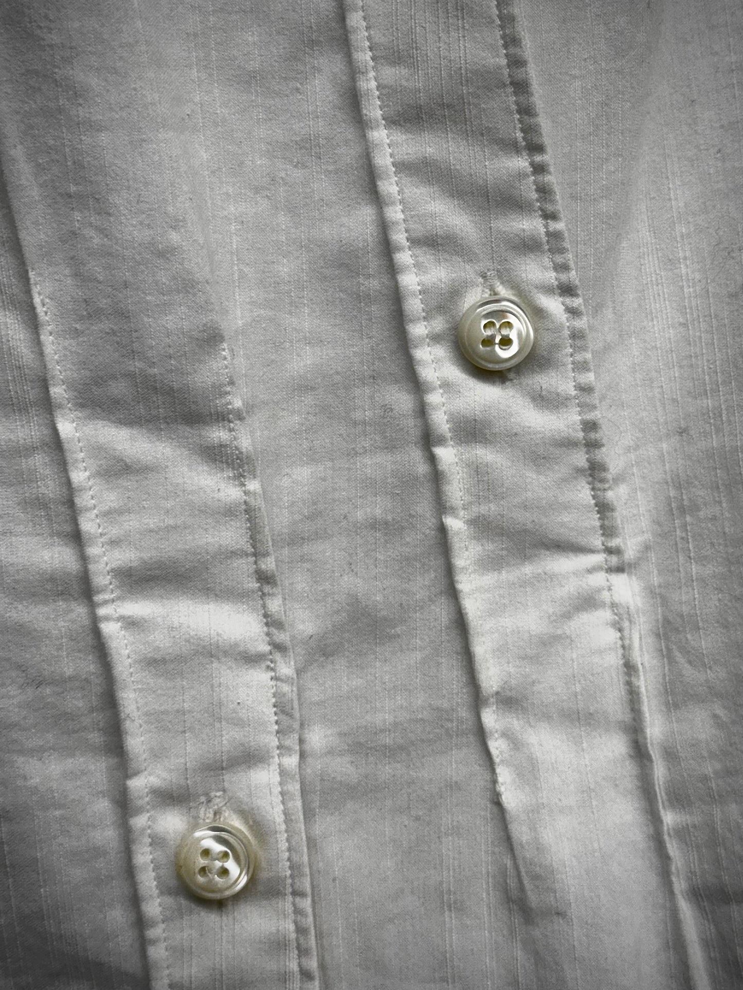 Carol Christian Poell 2010 FE-MALE 'CF/0911 FLAMMEN/1' Dead-end Striped Long Tank Top detail | DRIEW GARMENTS