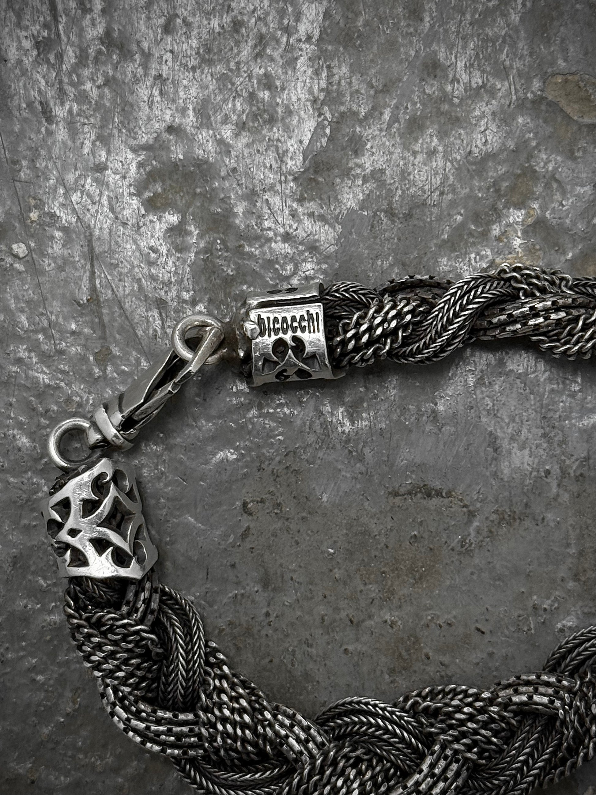 Emanuele Bicocchi .925 Silver Mixed Braided Bracelet detail | DRIEW GARMENTS