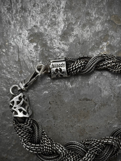 Emanuele Bicocchi .925 Silver Mixed Braided Bracelet detail | DRIEW GARMENTS