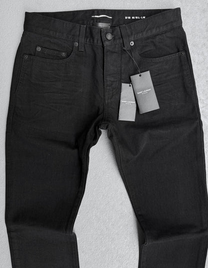 Saint Laurent Paris SS18 ‘D18’ Black Skinny Denim