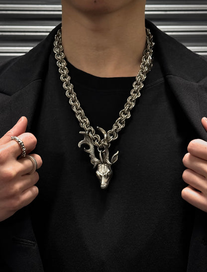 Number (N)ine x Magical Design AW08 “My Own Private Portland” 925 Silver Deer Necklace