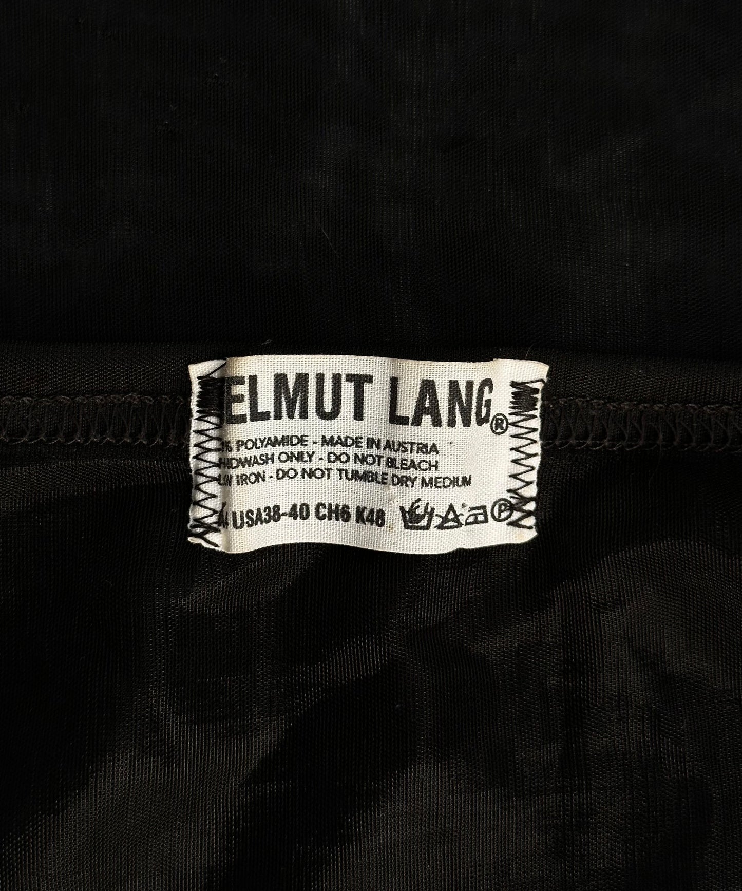 Helmut Lang SS98 Cotton-blend Mesh T-shirt