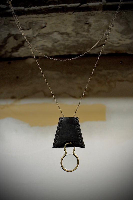 DEVOA x ï o l o m 'DH-KPTB' Brass Chain GUIDI Calf Leather Glass Loupe