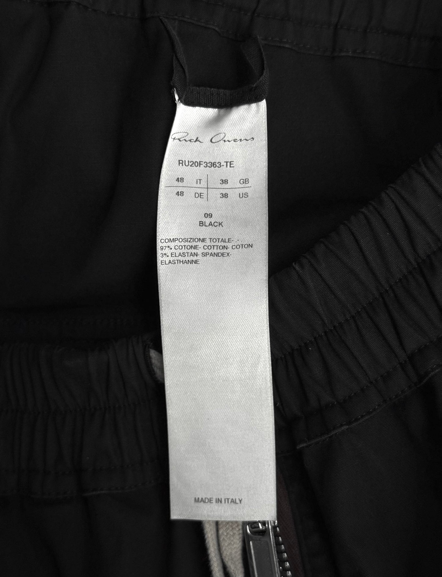 Rick Owens AW20 "PERFORMA" Drop-crotch 'Bela' Crop Pants