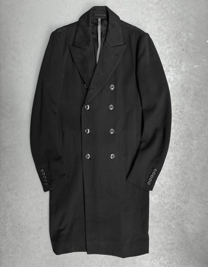 ATTACHMENT by Kazuyuki Kumagai Early 00s Double-breasted Brushed Wool Coat