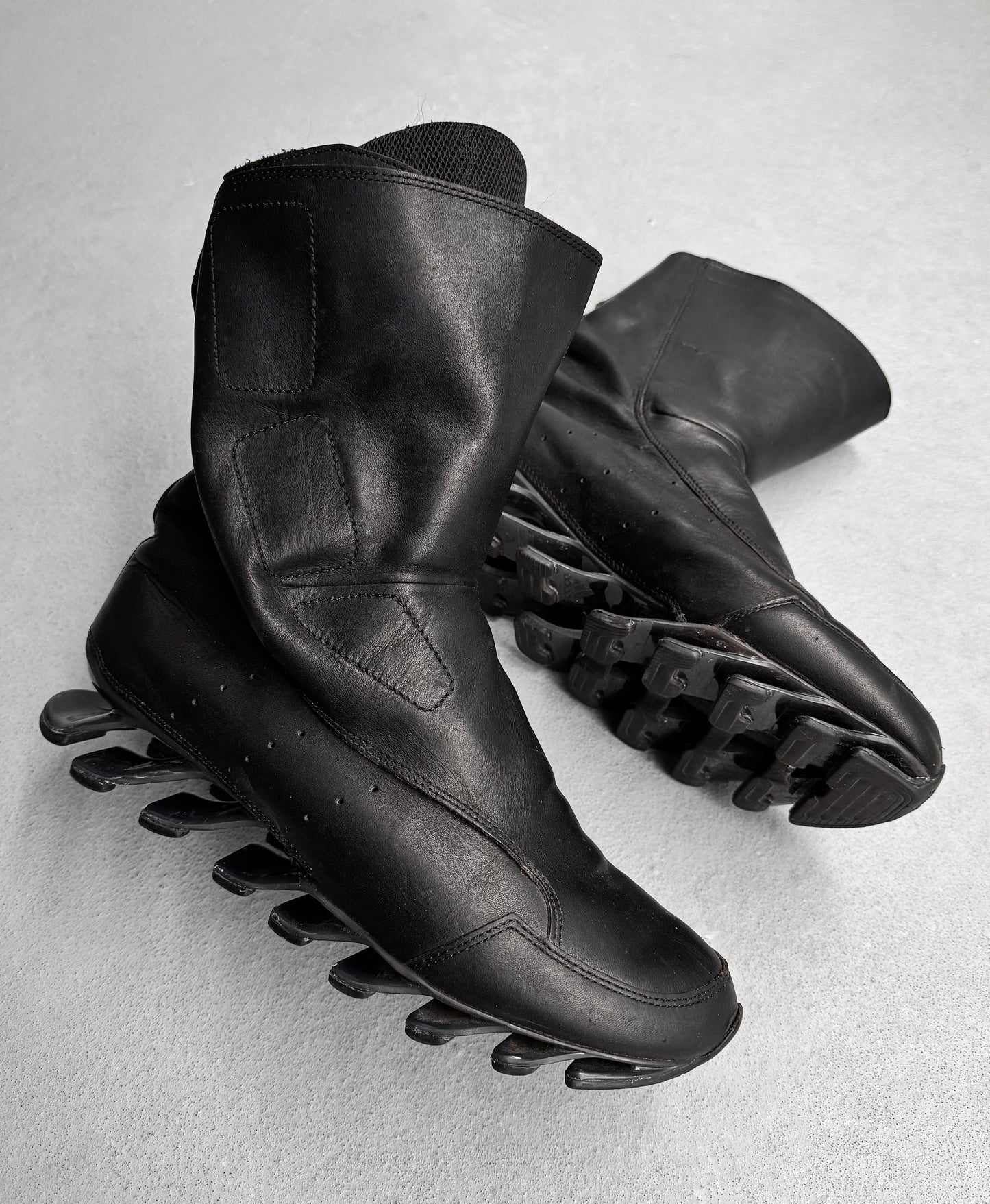 Rick Owens x adidas SS15 “FAUN”Leather Spring-blade Boots