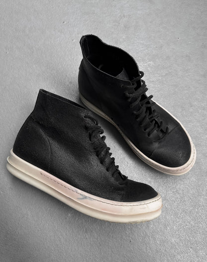 Rick Owens AW16 “MASTODON” Blistered Leather Sneakers
