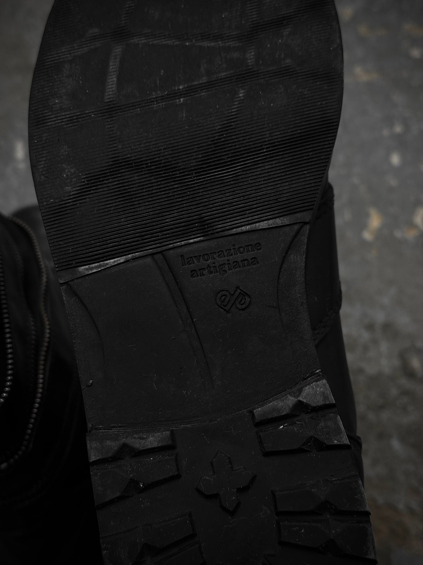 RAF SIMONS AW06-07 "Ashes & Heroes" Accordion Multi-Zip Leather Boots