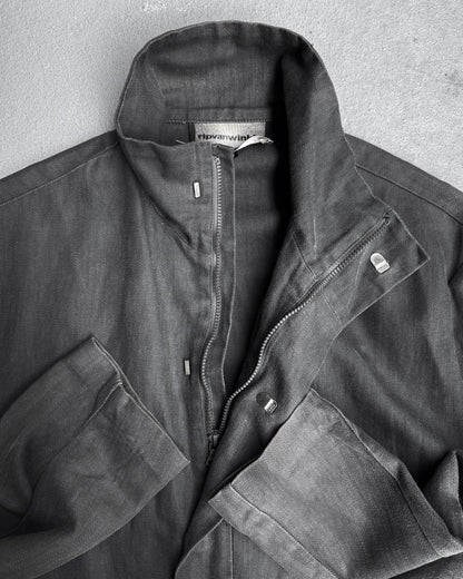 RipVanWinkle Early 00 Faded Zip-up Track Bomber Jacket