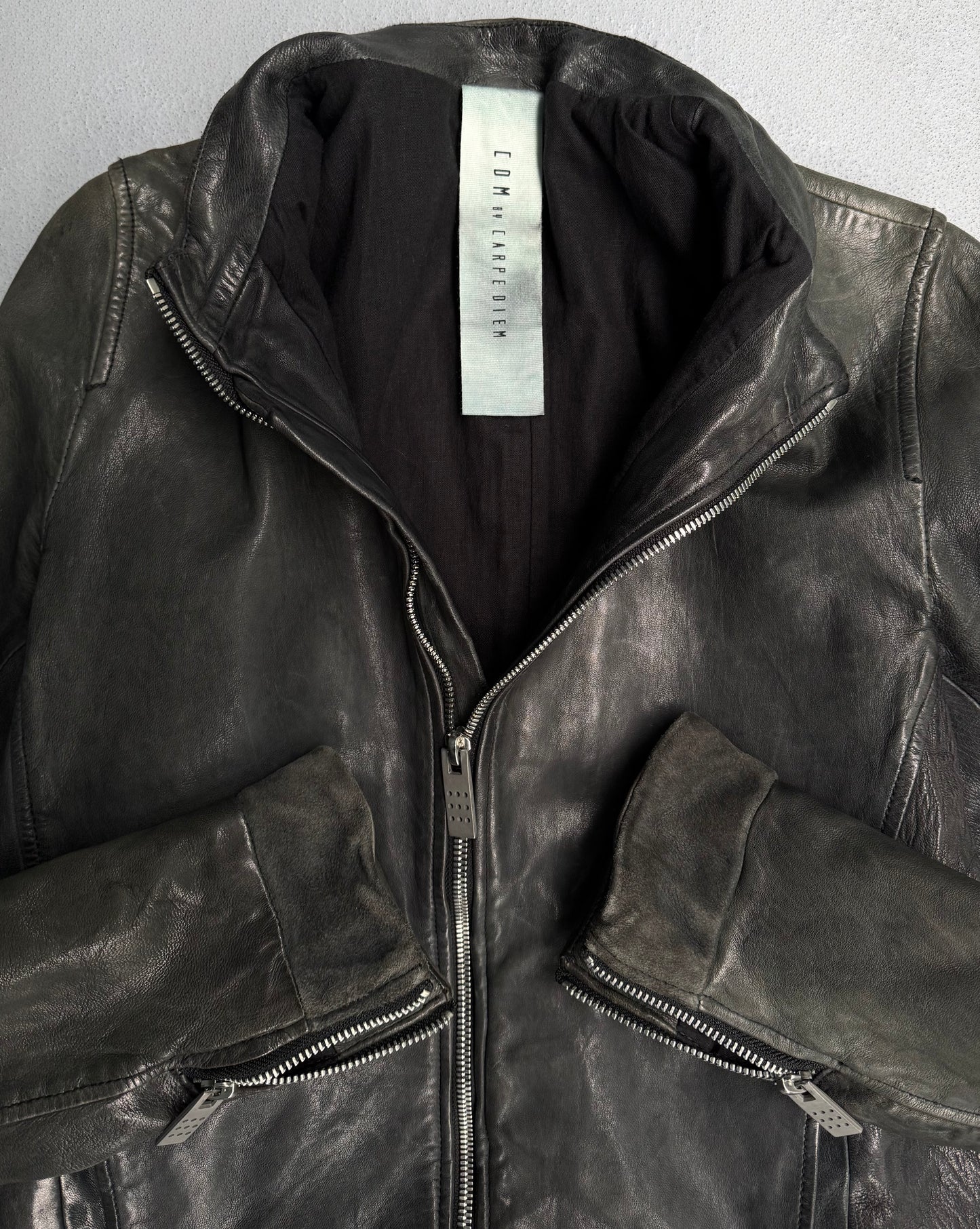 Carpe Diem Garment-Dyed Sheepskin Leather Jacket