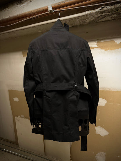 Rick Owens SS14 "VICIOUS" Faux Leather Cut-Out Cotton Trench Coat