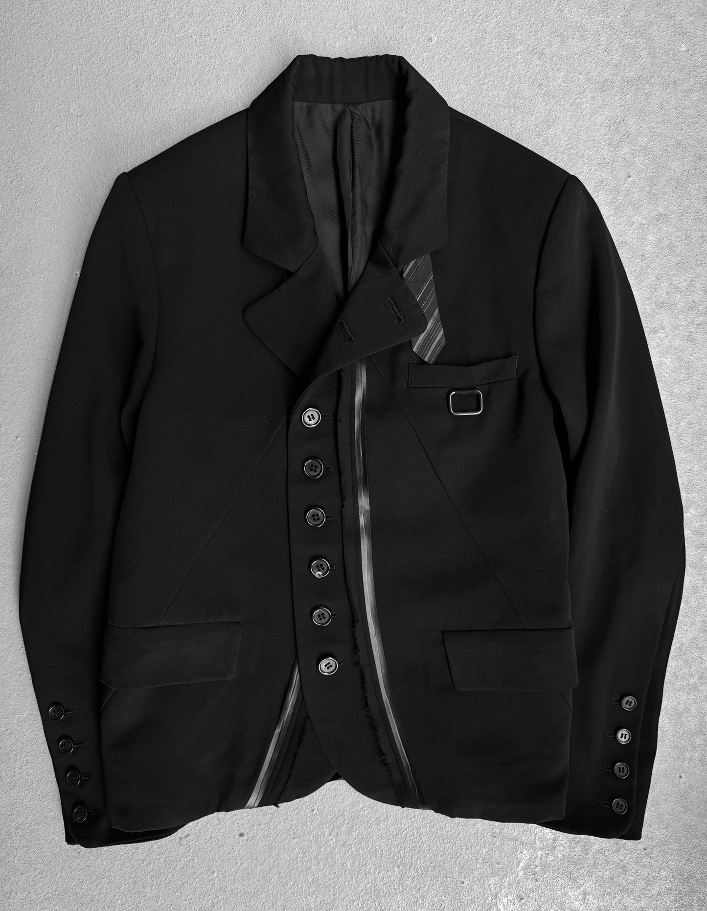 UNDERCOVER AW06-07 “but beautiful: GURU GURU” Asymmetrical Tuxedo Jacket