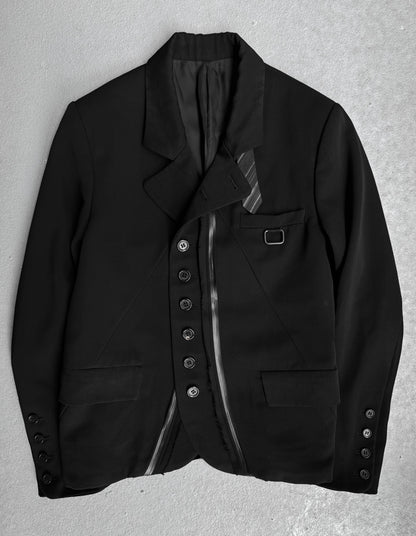 UNDERCOVER AW06-07 “but beautiful: GURU GURU” Asymmetrical Tuxedo Jacket
