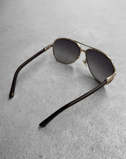 DIOR 2010’s Purple Tinted Gold Sunglasses