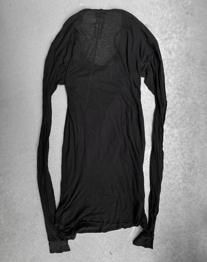 Rick Owens AW08 “STAG” Black Sheer Unstable Long-sleeves