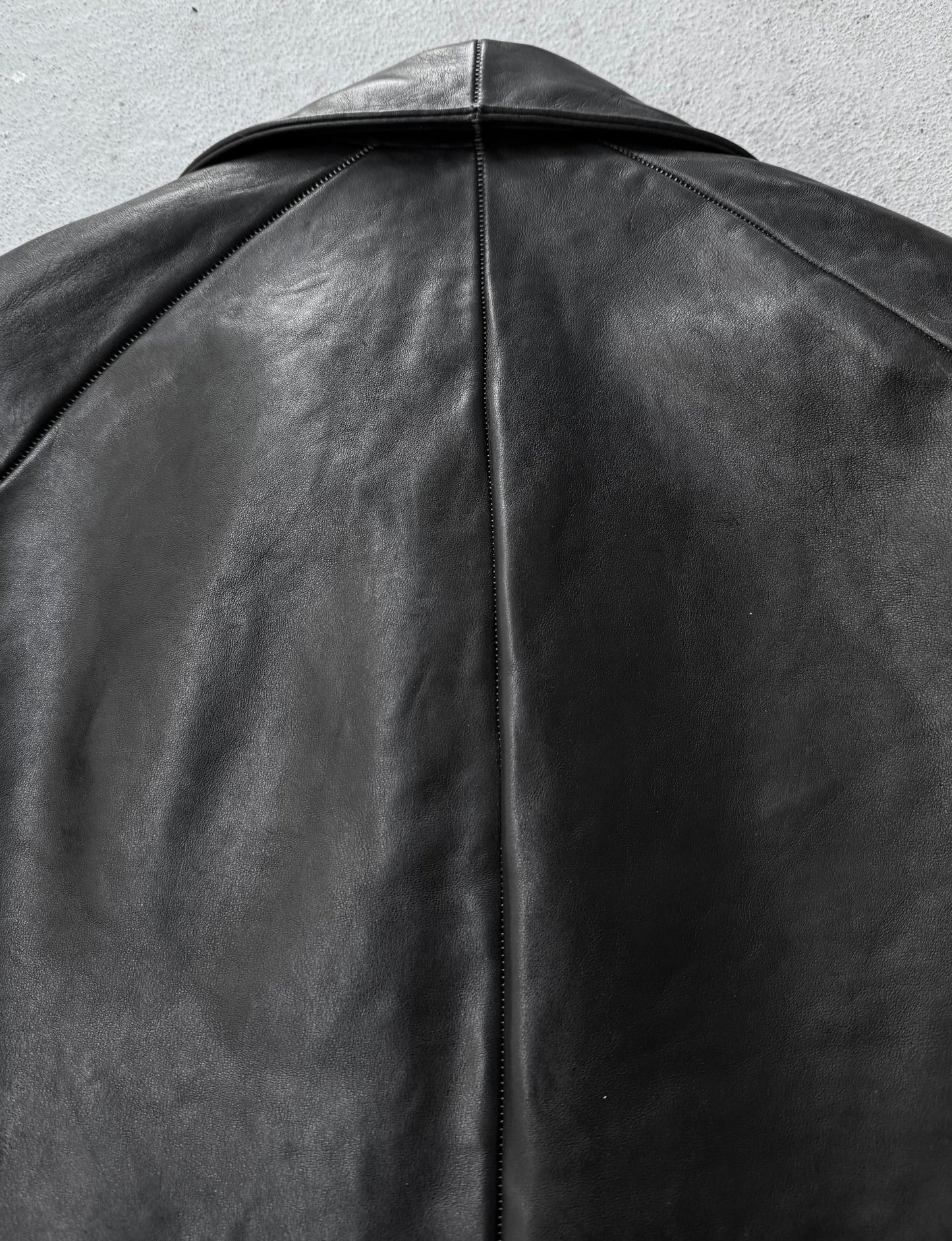 Carol Christian Poell ‘LM/2498 CORS-PTC/010’ Object-dyed Lined Scarstitch Horse Leather Jacket