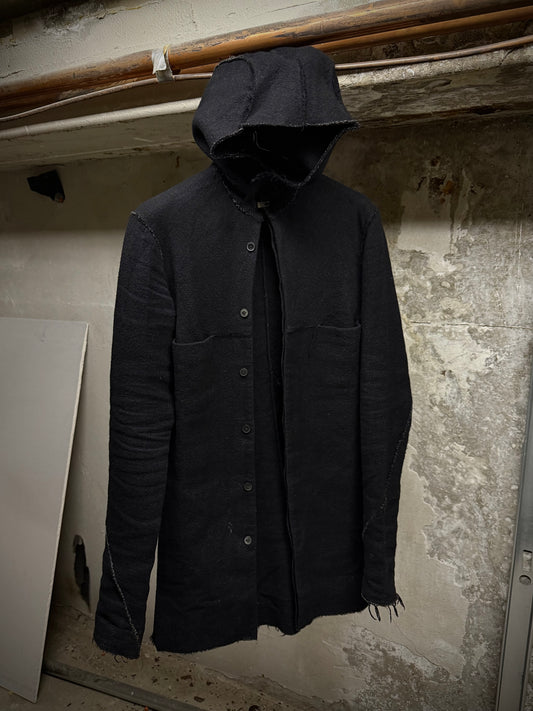 m.a+ by Maurizio Amadei AW14 Unlined Wool Selvedge Aviator Hooded Coat | Archive Fashion Toronto