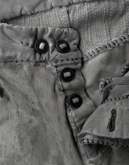 Boris Bidjan Saberi AW24 ‘P13-HS-TF F1939’ Dirty Light Carbon Nickel-pressed Hand Stitch Denim