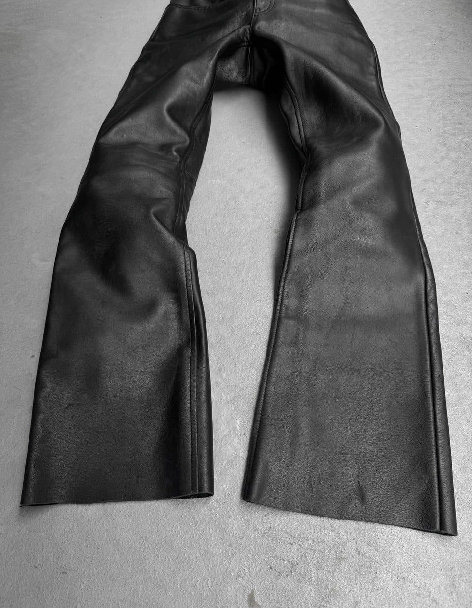 KADOYA K’s Leather Early 00s Bootcut Flare Cowhide Leather Motorcycle Pants