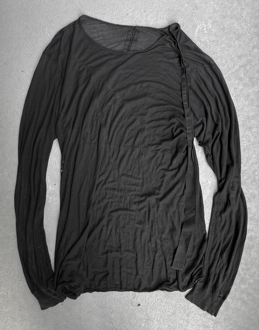 Rick Owens DRKSHDW AW12 "MOUNTAIN" Sheer Pentagram Long-sleeves
