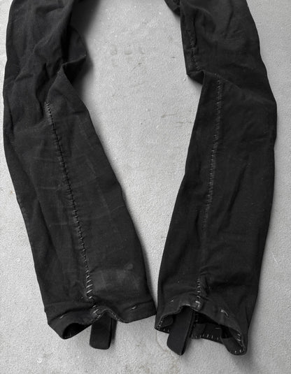 Boris Bidjan Saberi AW17 ‘P13-HS-TF F1504K’ Obsidian Black Hand Stitch Waxed Denim