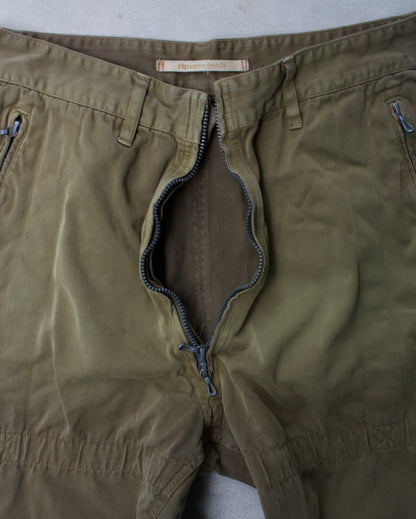 RipVanWinkle Early 00s Faded Convertible Zip Cotton Pants