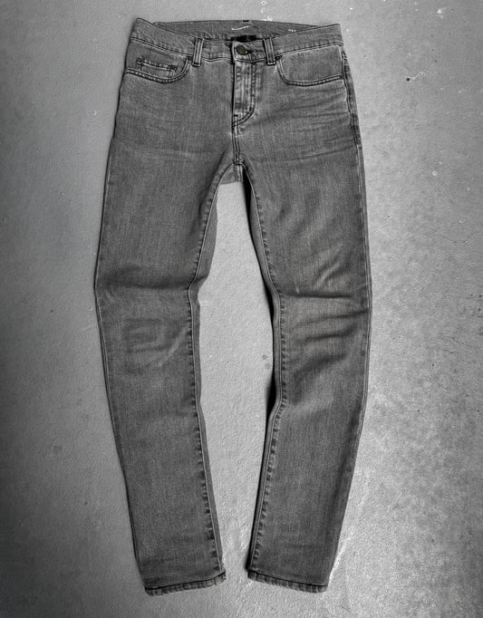 Saint Laurent Paris AW15 Grey ‘D02’ Skinny Denim