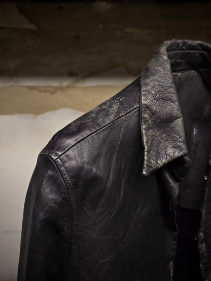 Carpe Diem AW02 "The Last Scene" Washable Cowhide Leather Shirt