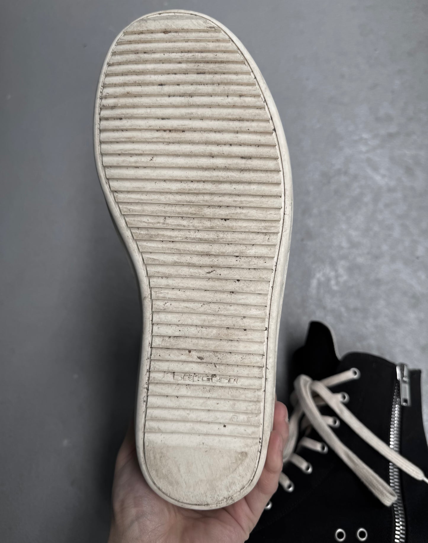 Rick Owens DRKSHDW AW16 “MASTODON” Canvas Ramones Sneakers