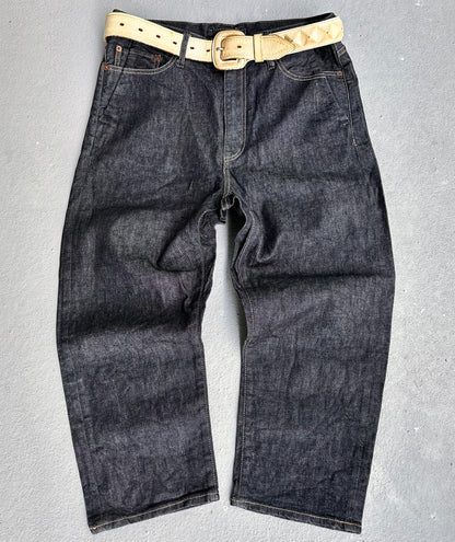 MiharaYasuhiro Early 00s Double Pockets Cropped Indigo Denim