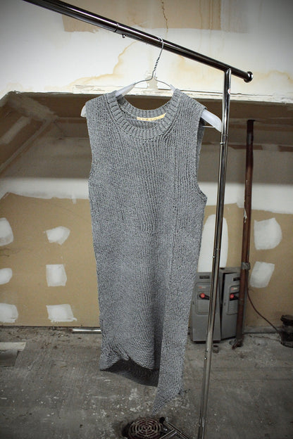 Carol Christian Poell 2010 ‘KM/2721-IN XΞNIT/3' XPOSED Reflective Sleeveless Knit Sweater | Archive Fashion Toronto