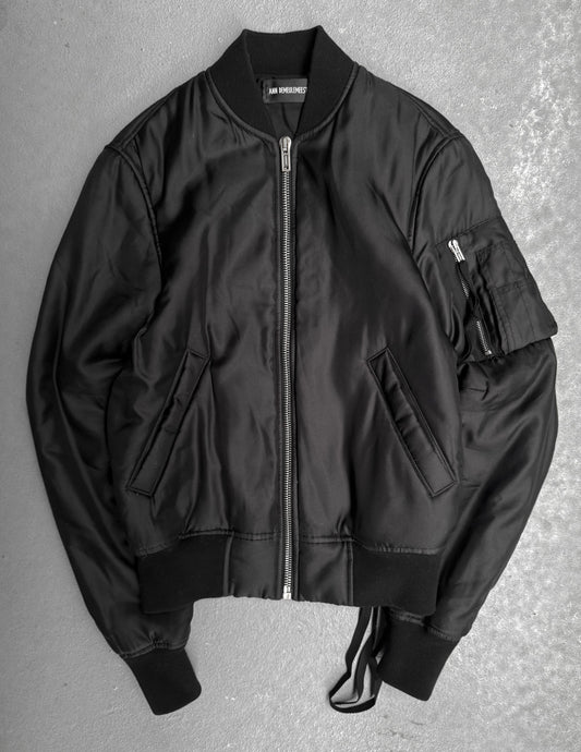 Ann Demeulemeester AW22 Silk Barbara Standard Bomber Jacket