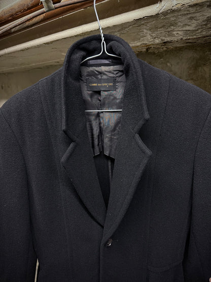 COMME des GARÇONS Late 80s Asymmetric Wool Victorian Tailcoat detail | DRIEW GARMENTS