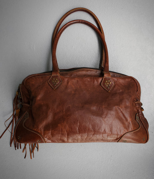 Kyoji Maruyama Early 00s Brown Leather Handbag