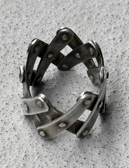 Carol Christian Poell 'MM/2408' Pantograph Adjustable One Size Silver Ring