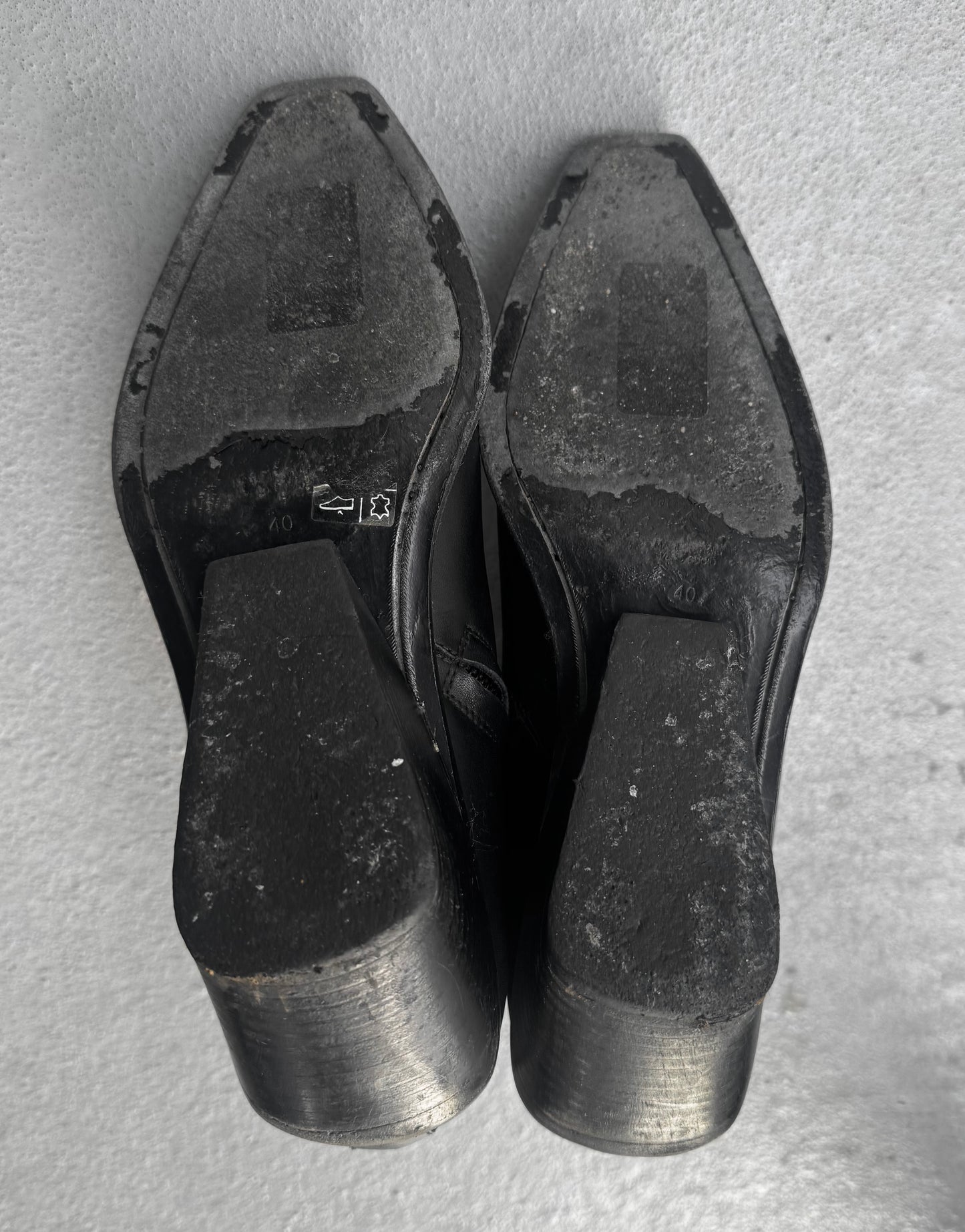 Ann Demeulemeester AW22 'Gerda' Lamb Leather Wedge Heel Boots