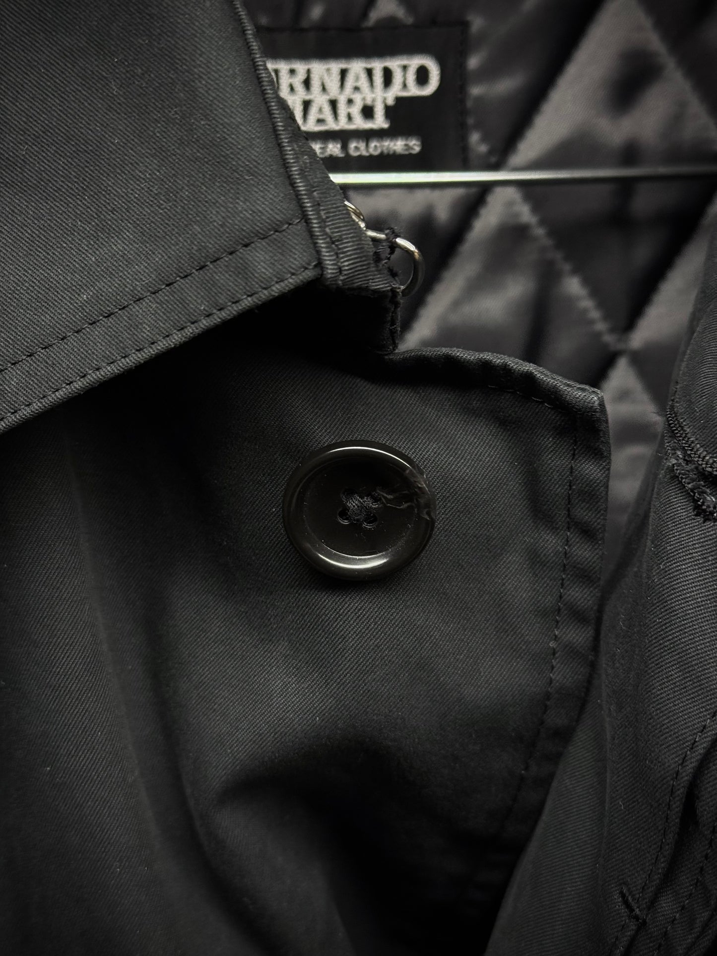 Tornado Mart Early 00s Quilt Lined Cotton Gaberdine Mac Coat