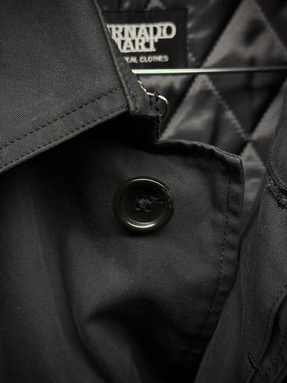 Tornado Mart Early 00s Quilt Lined Cotton Gaberdine Mac Coat