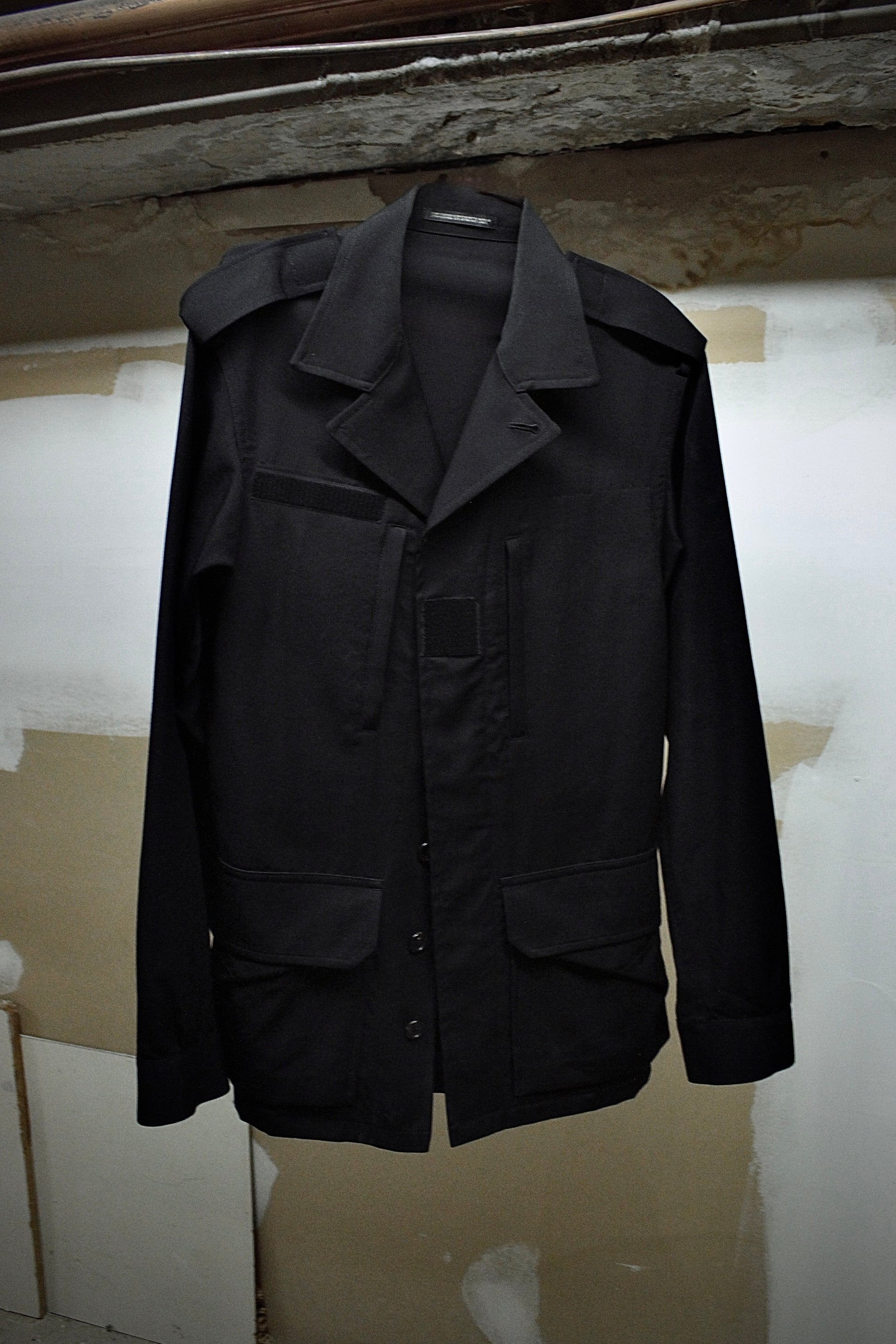 Yohji Yamamoto POUR HOMME AW16 Unlined Wool Gabardine Military Field Jacket | Archive Fashion Toronto